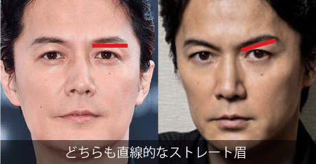 メンズ眉毛_ラインの違い