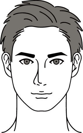 眉イラスト(顔)できる営業