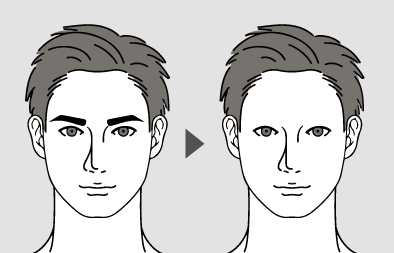 メンズ眉毛がないとこんなにダサい
